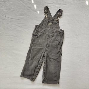 Retro Olive Corduroy Overalls 2t